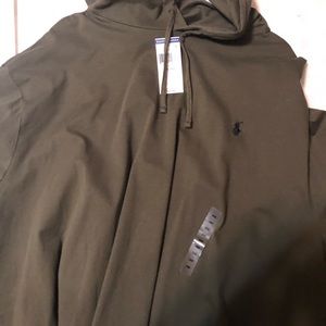 Polo Long Sleeve T-Shirt Hoodie Big and Tall